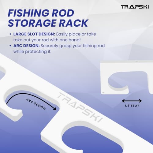 Made in The USA Fishing Rod/Pole Holder Rack Organizers | - Image 7