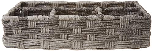 Whitmor 4-Compartment Woven Storage Basket with Dividers, Divided - Image 3