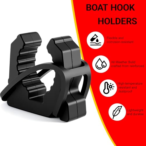Quick Release Boat Hook Holders with Rubber Spring Strap,Marine - Image 4