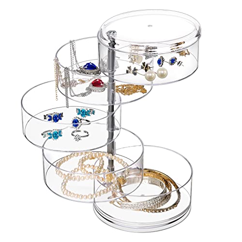 LETURE 5-Layers Rotatable Jewelry Storage Organizer Box - Image 2