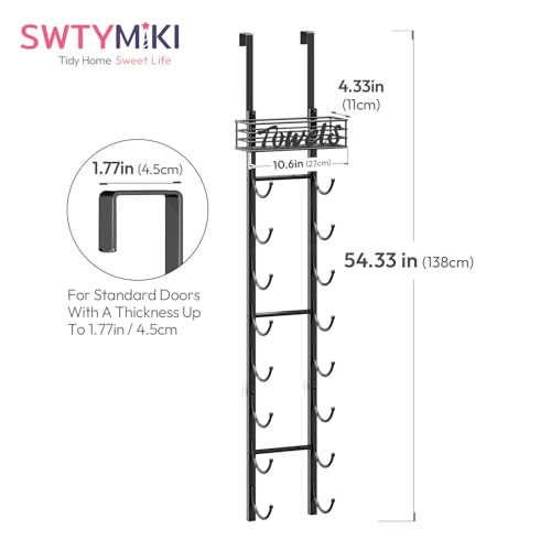 SWTYMIKI Hanging Towel Racks for Bathroom - 9 Tier O | All Products - Image 7