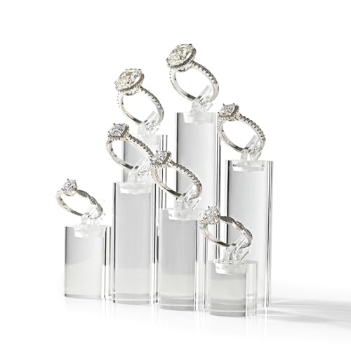 Oirlv Jewelry Display Stand Ring Showcase Transparent Acrylic 7 - Image 3