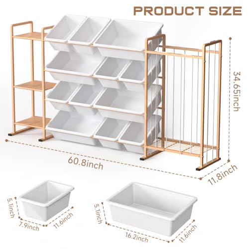 Toy Storage Organizer w Shelves, Bins - Image 3