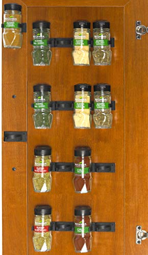 Simple Houseware Spice Gripper Organizer- 4 Strips, Holds 20 Jars - Image 6
