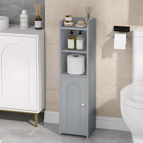 Hzuaneri Bathroom Storage Cabinet, Narrow Toilet Paper - Image 2