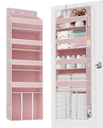 TAHAVICE 1PC Pink Over the Door Nursery Organizer - Image 2