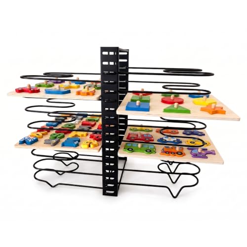 Open-Sided 16-Slot Puzzle Storage Rack for Various Size - Image 2