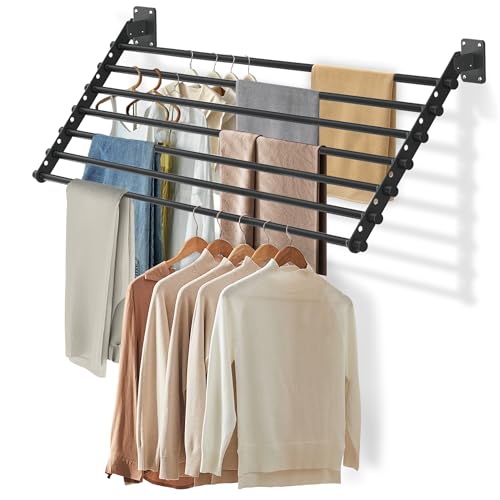 Wall Mounted Clothes Drying Rack 28 Inch – | Laundry & Clothing - Image 2