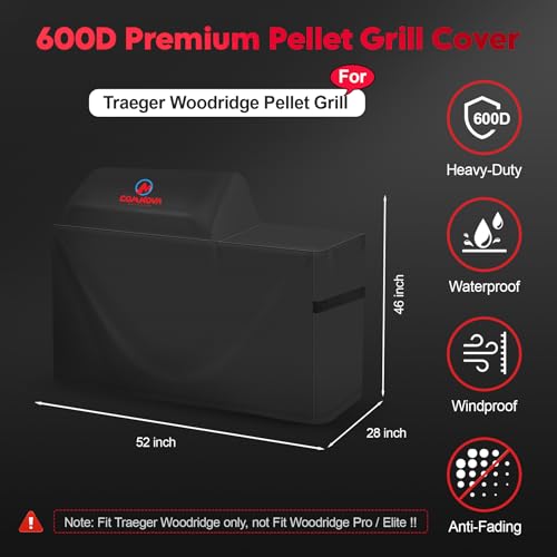 Comnova 600D Grill Cover for Traeger Woodridge - Image 3