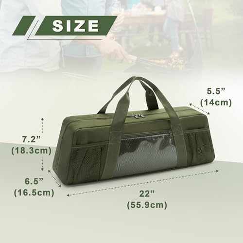 Grill Tool Storage Bag with Pockets for Barbecue Tool up to 22" - Image 3