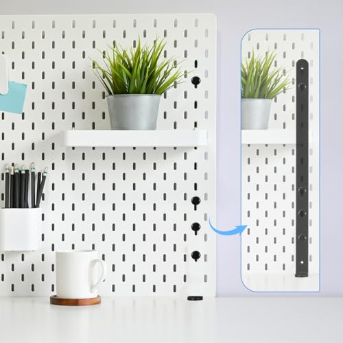 2Pcs Desk Clamp, Metal Pegboard Fixing Mount Extended Version - Image 8