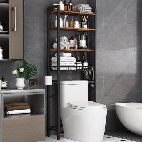 Kalrin Over-The-Toilet Storage Rack, 4-Tier Bathroom Organizer - Image 2