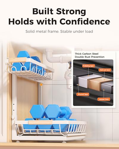 Sevenblue 3-Pack 2-Tier Height Adjustable Under Sink | All Products - Image 7