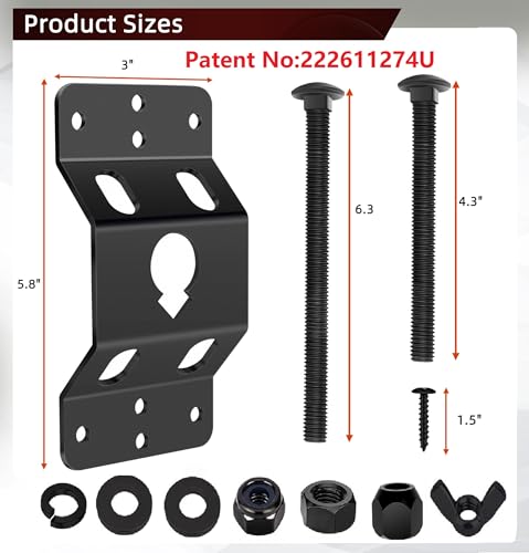 Trailer Spare Tire Mount,Upgraded Spare Wheel Carrier - Image 3