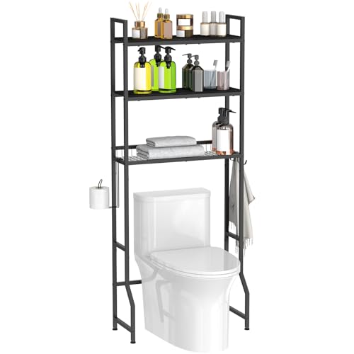 Over The Toilet Storage 3 Tier Over Toilet Bathroom Organizer - Image 4