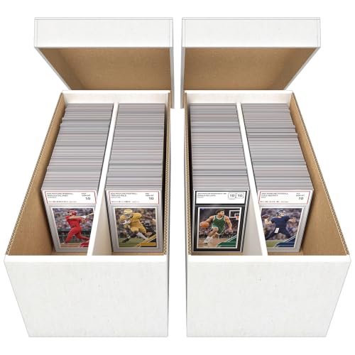 Graded Card Storage Box, 2-Pack, Holds 100 Slabs, Woodhaven - Image 2