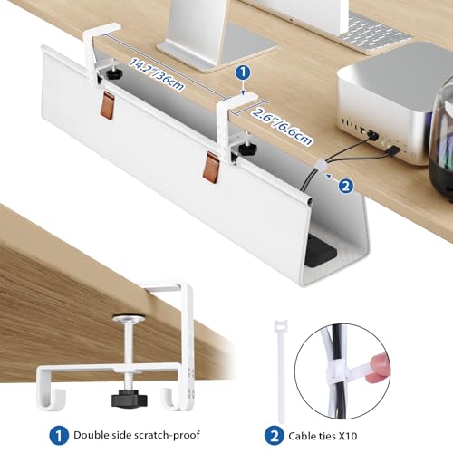 Zilink Under Desk Management Tray Desk Cable Organizer 30 inch - Image 5