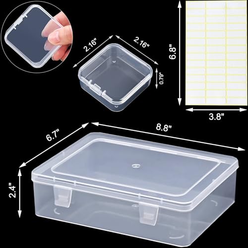Bead Organizer Box, 30pcs Small Clear Plastic Storage Containers - Image 7