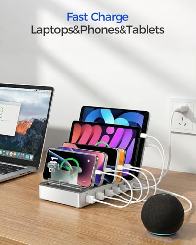 300W Charging Station for Multiple Devices, Fast Charging 6 Port - Image 5