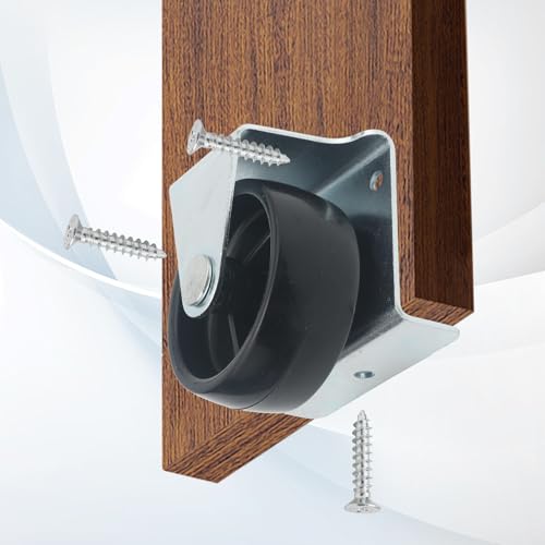 2 Inch Low Profile Caster Wheels for Trundle Bed, Cabinet - Image 5