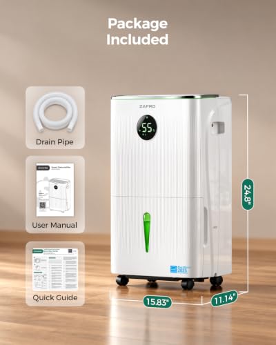 ZAFRO Energy Star 2025 Smart Dehumidifier, 7500 Sq.Ft - Image 3