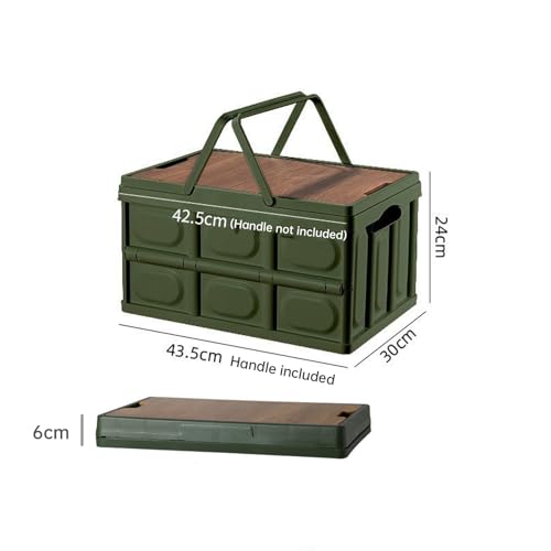 Collapsible SUV Trunk Organizer, Green - Image 4