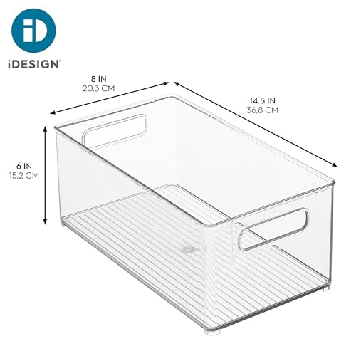 iDesign Kitchen Binz Stackable Organizer, 8" x 6" x 14.5", Clear - Image 5