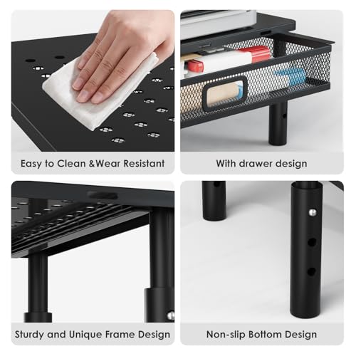 Desktop Printer Stand with Drawer,Desk Organizer for Home Office - Image 8