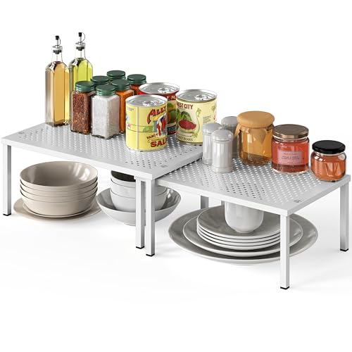 Simple Houseware Expandable Stackable Kitchen Counter Shelf - Image 2