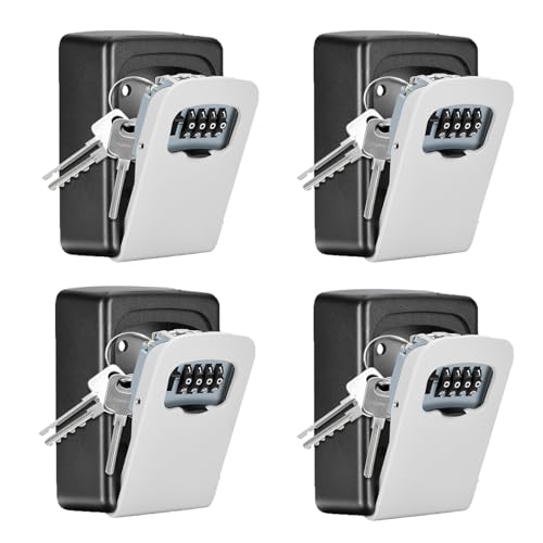 Key Lock Box Wall Mounted, Fayleeko 4 Digit Combination - Image 2