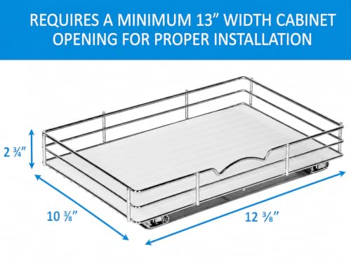 Pull Out Spice Rack for Cabinet, Spice Organizer 12 ⅜"W x - Image 6