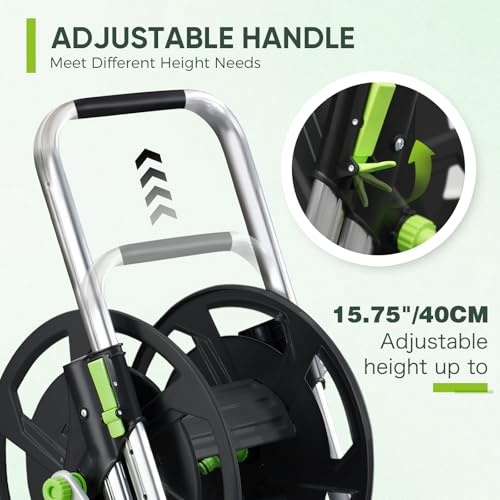 Garden Hose Reel Cart, Holds 75-150 Feet of 5/8" Hose - Image 5