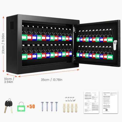 50 Keys Key Cabinet with Drop Slot - Image 3