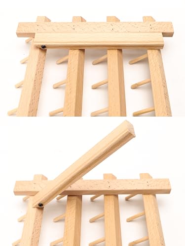 40 Mini Spools Solid Beechwood Free-Standing Thread Rack - Image 6