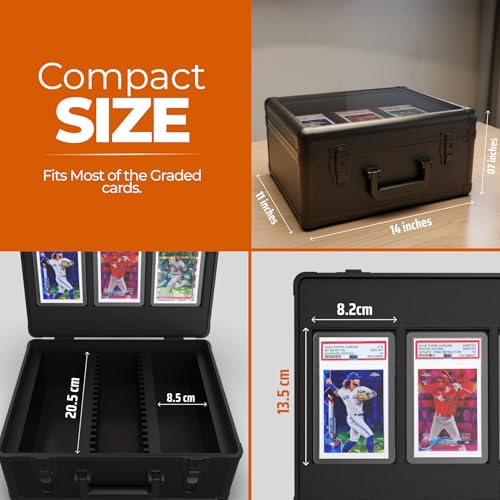 3Row Graded Card Storage Box with Graded Card Case | Home Organization - Image 3