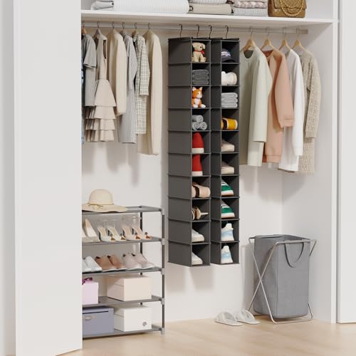 MAX Houser 10-Shelf Hanging Shoe Shelf Organizer for Closet,2 - Image 7