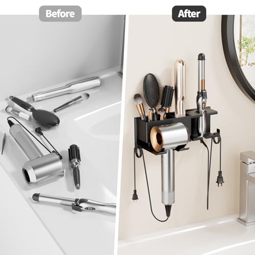 Hair Dryer Holder Hot Tools Organizer, Blow Dryer Holder - Image 6
