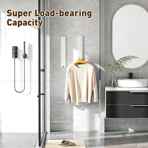 Clothes Drying Rack, Laundry Room Wall Mounted Retractable - Image 7