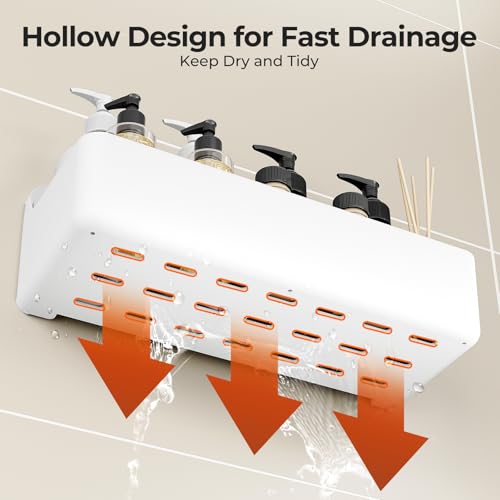 Orimade Shower Caddy 3-Pack, No-Drill Adhesive Shelves - Image 5