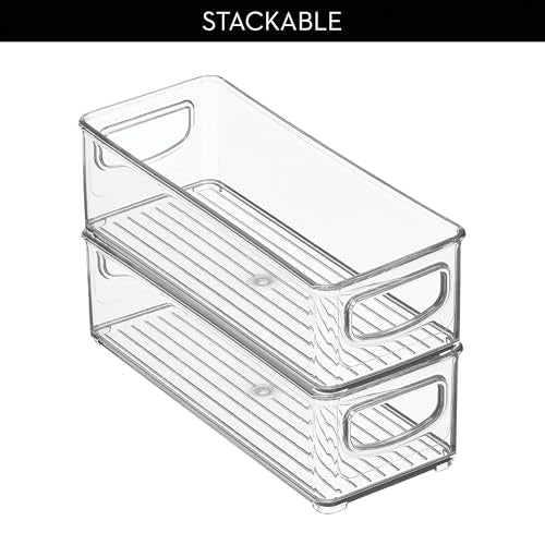 iDesign Plastic Stackable Pantry Bin, Clear - Image 6