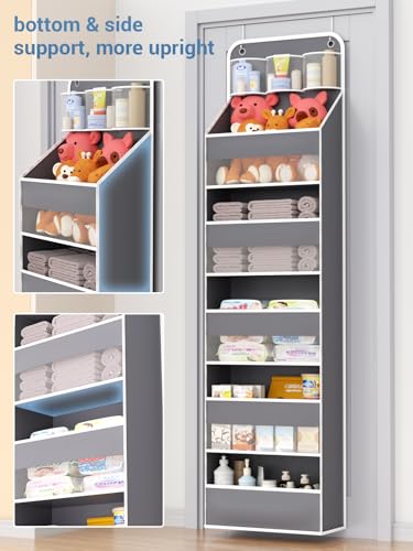 Over Door Hanging Organizer, 5 Tier 44 lb Load Behind Door - Image 4