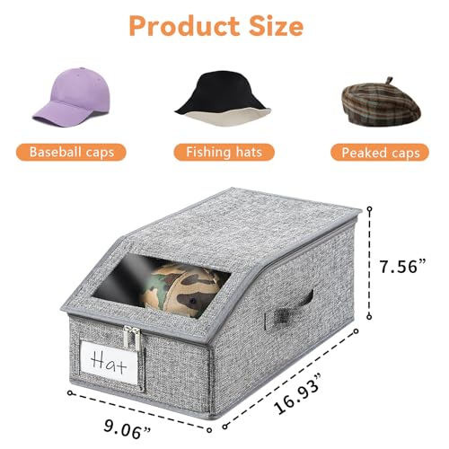 4 Pack Stackable Hat Organizer for Baseball Caps | Home Organization - Image 3