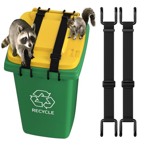 2Pcs Metal Non-Slip Double Claw Trash Can Lid Lock - Image 2