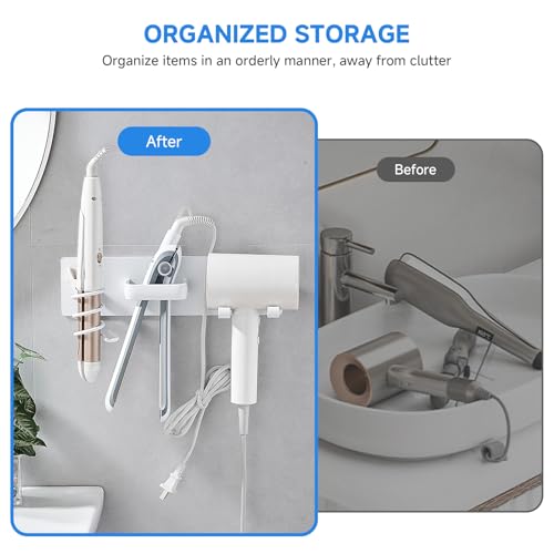 Hair Dryer Holder Wall Mounted,Blow Dryer - Image 5