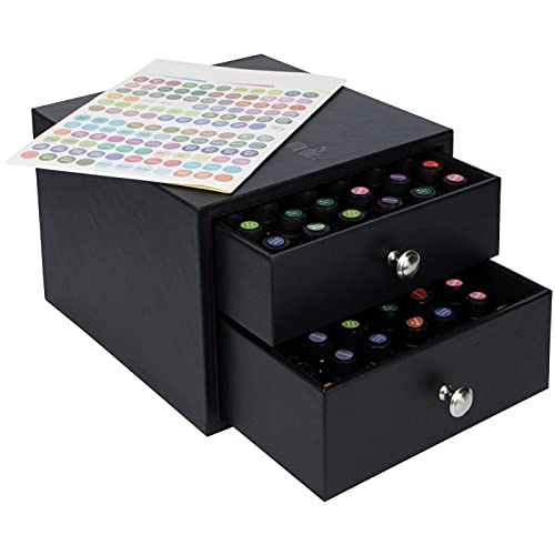 J JACKCUBE DESIGN Essential Oil Organizer Storage Box Case, Holds - Image 1