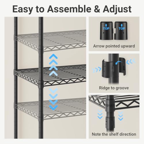 VIPEK V1 Wire Garment Rack, 4-Tier Clothes Rack - Image 7