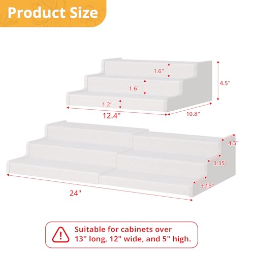 3-Tier Expandable Bamboo Can Organizer for Pantry, Holds 24 Cans - Image 7