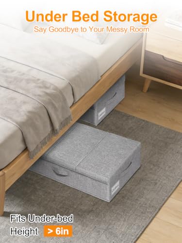 punemi 6 in Tall Under Bed Storage Containers with Lids, 2 Pack - Image 3