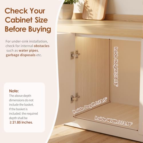 Housolution Pull Out Trash Can Under Cabinet for 7-13 - Image 3