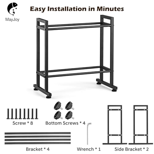 MAYJOY Desktop 3D Printer Filament Storage Rack, 2-Tier Metal - Image 6